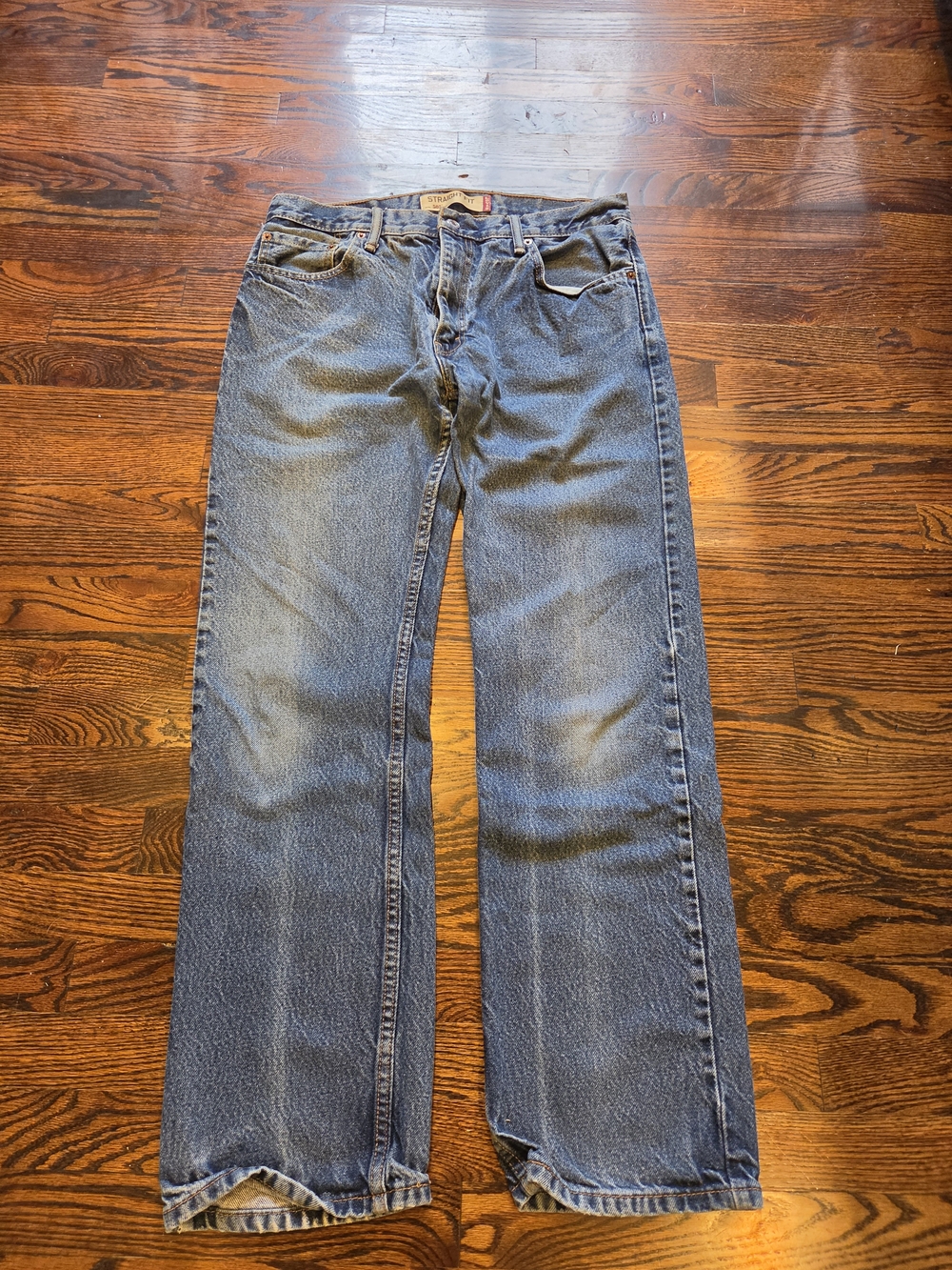 Levi's 505 Straight Cut Jeans In 34x32